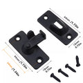 Door Latch Doors Lock Screws 90 Degree Right Angle Buckle Hasp