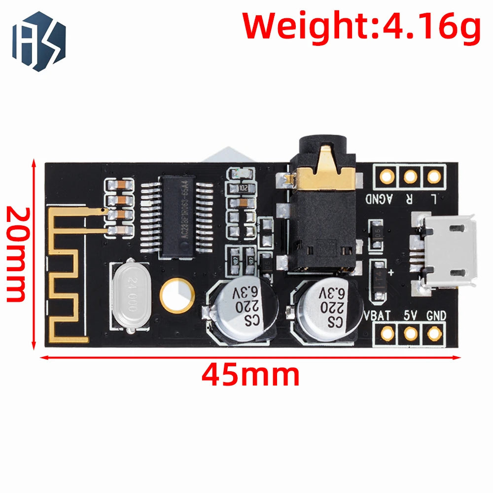 Type-c Wireless Bluetooth MP3 Audio Receiver Board Module BLT 4 2 Zpaxo