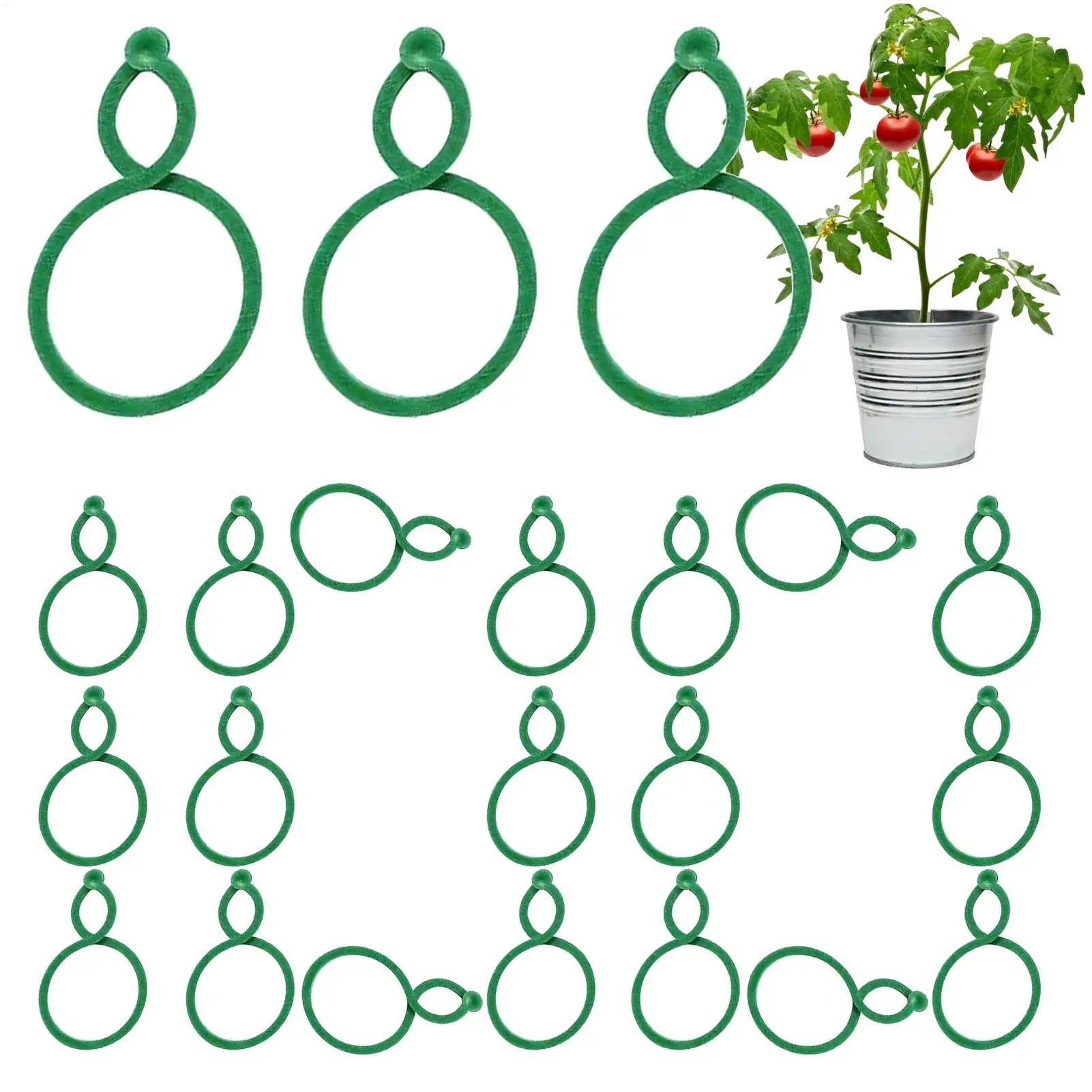 100-Pack Reusable Vine Plant Clips – Garden Support Clips Plant Support Clips Zpaxo