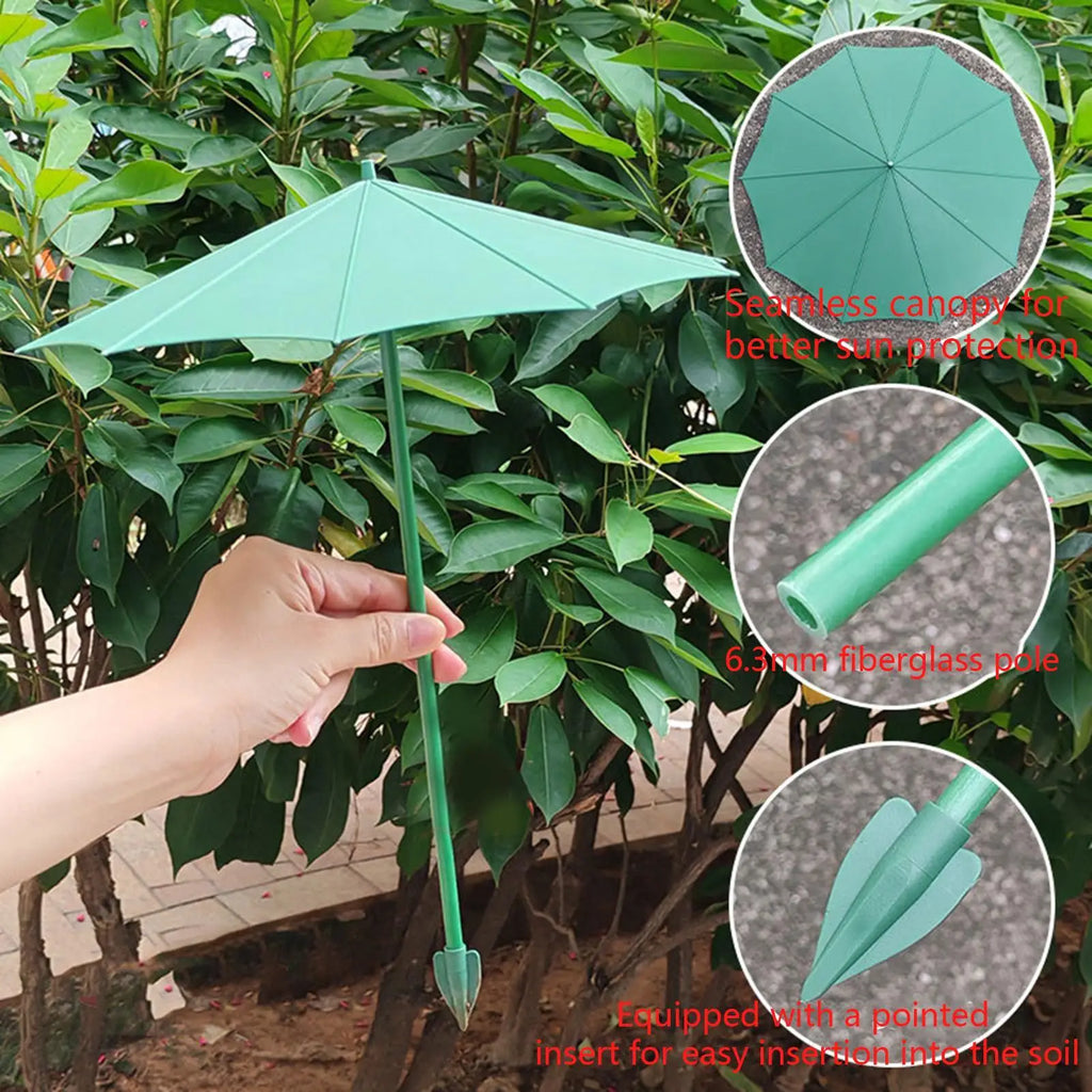 Mini Plant Umbrella Outdoor Plants Sun Shade UV Protection Garden
