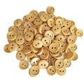 Wood Buttons 13mm 15mm Round Sewing Decorative Buttons for Needlework Clothes and Baby Craft Embellishments DIY Supplies Zpaxo Dark Brown 15mm