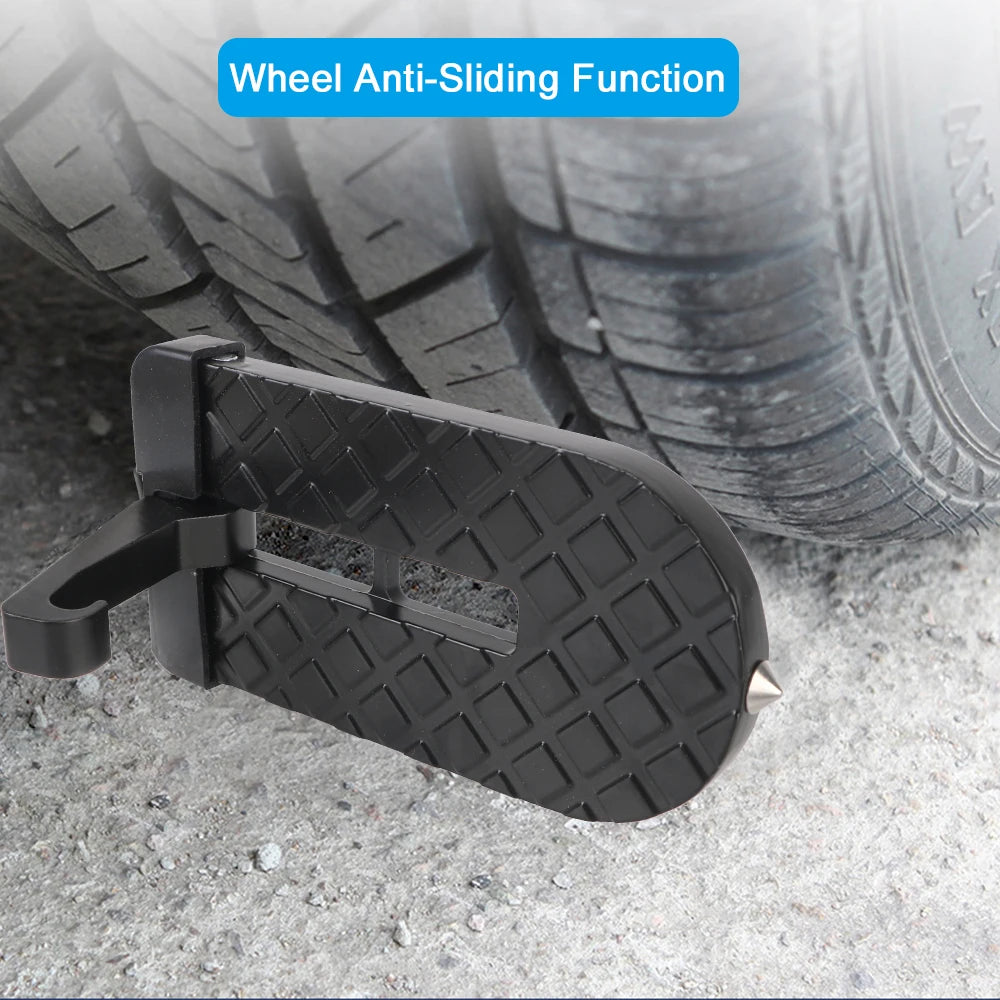 Universal Foldable Car Door Step Pedal Safety Hammer Auto Rooftop