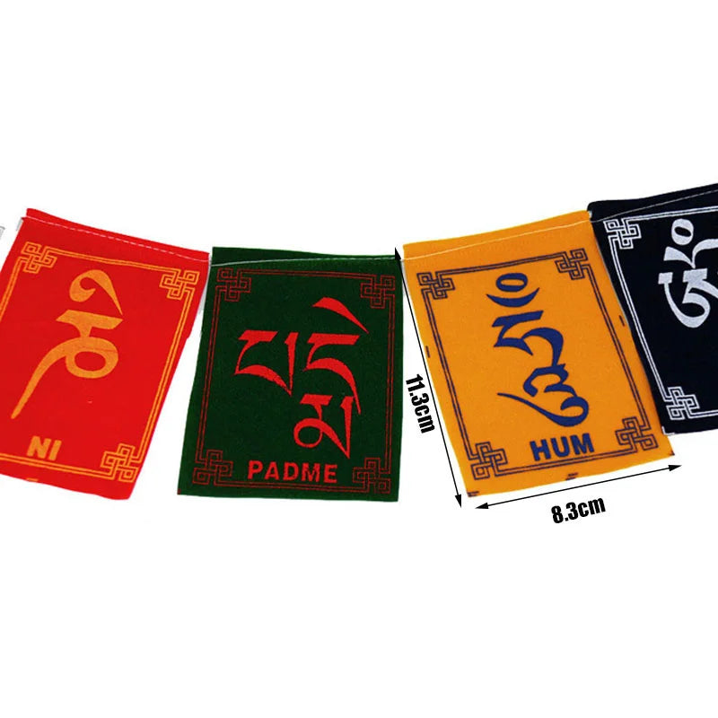 M10pc String Religious Mini Colorful Prayer Flags Wind Horse Flag