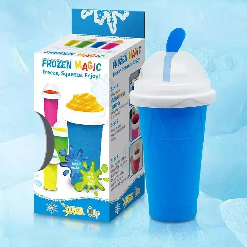 Kitchen Quick-Frozen Slushy Maker Cup Large Capacity Slushy Cup For Homemade Smoothies Juice Ice Cream Summer Squeeze Beker Tool Zpaxo