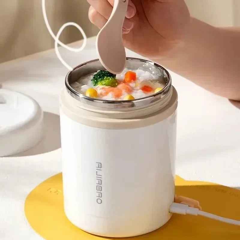 600ml USB Electric Lunch Box – Portable Stainless Steel Warmer Electric Lunch Box Zpaxo