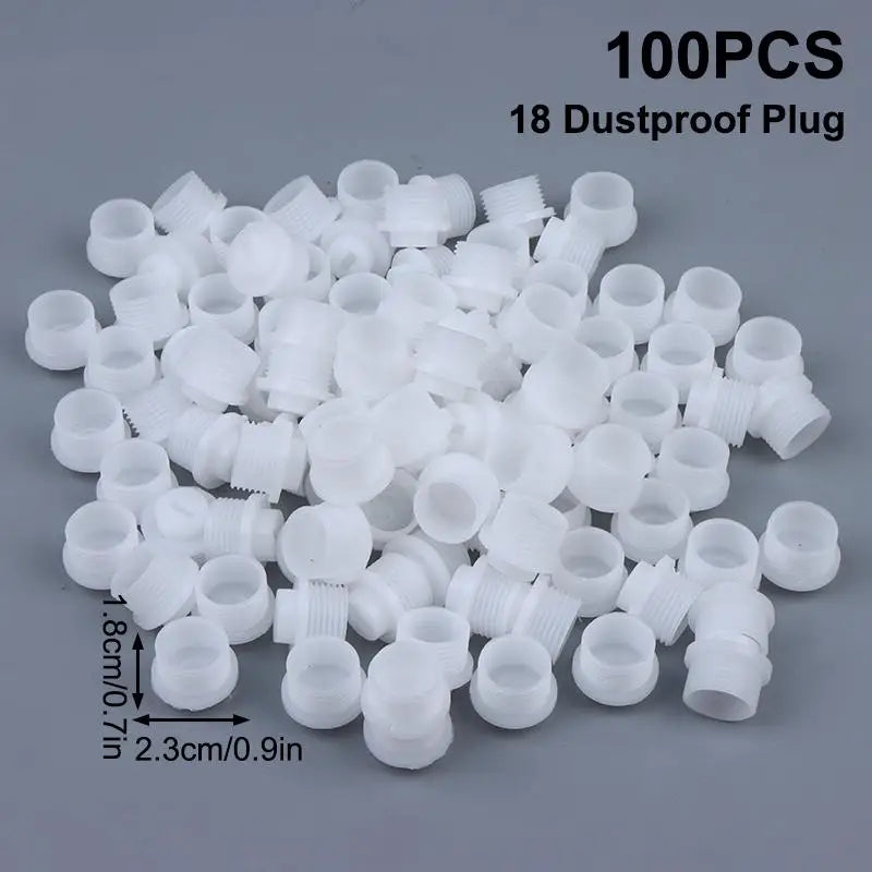 100-Pack M12–M18 Common Rail Injector Dust Caps | Oil Pipe Plugs