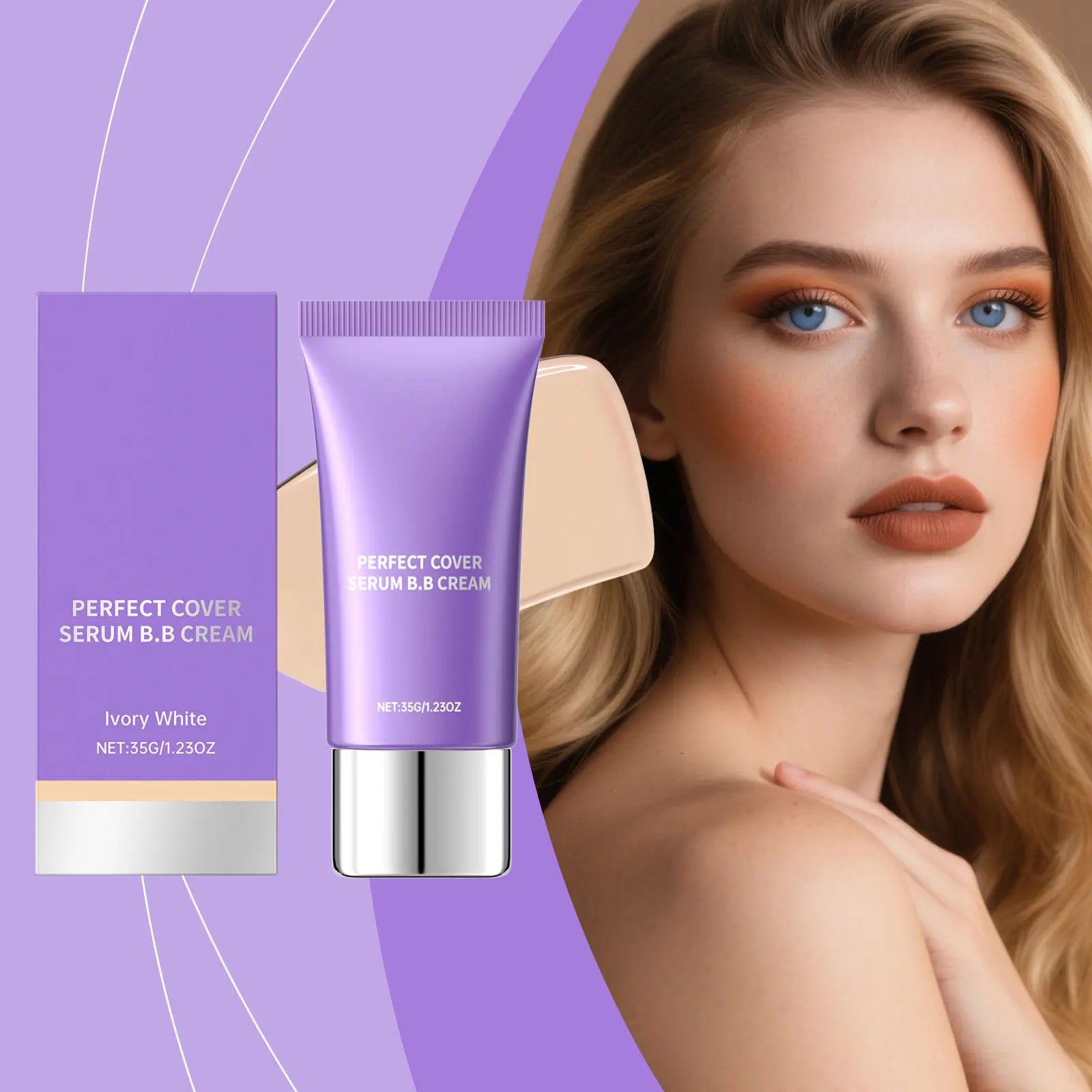 BB Cream Foundation Perfect Cover Concealer Waterproof Hyaluronic Acid Color Correcting CC Cream Brightening Base Makeup Primer Zpaxo
