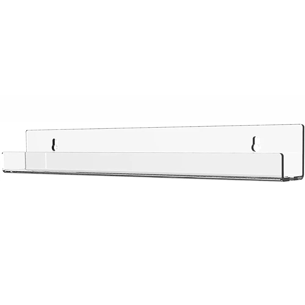 Clear Acrylic Floating Wall Shelf – Book & Display Storage