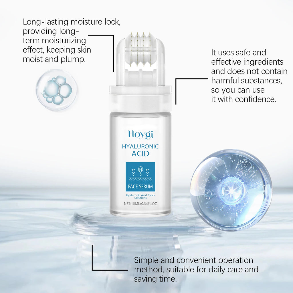 Hoygi 0.25mm Hyaluronic Acid Microneedle Roller Serum Kit Microneedle Roller Serum Zpaxo