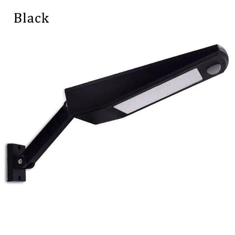 LED Solar Garden Light Outdoor Motion Sensor Waterproof Lamp for Home Indoor Street Garage Fence Wall Lighting Solar Powered Zpaxo black without contro