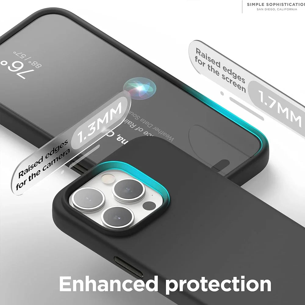 UYUXIO Liquid Silicone Magnetic Phone Case Iphone 15 14 13 12 Max