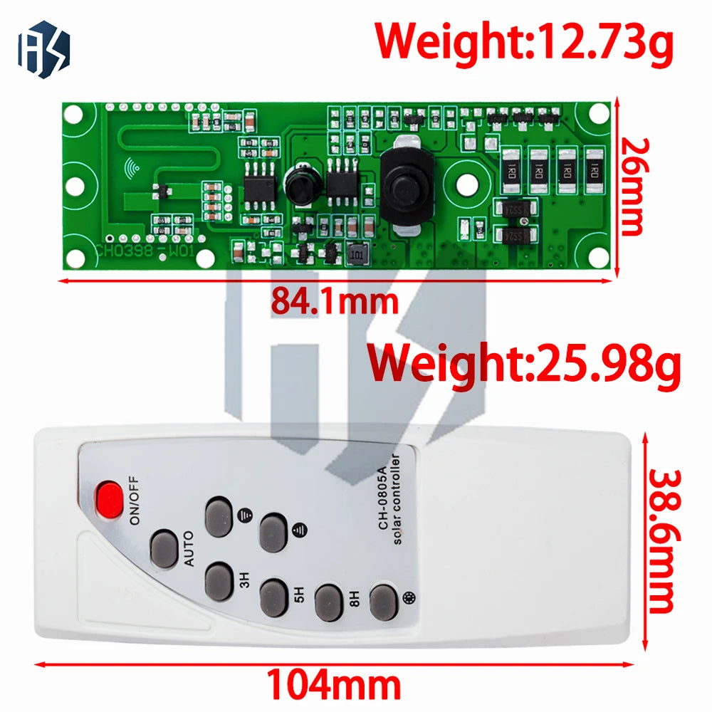 3 2V 7V Microwave Radar Body Induction Solar Wall Light Switch Zpaxo