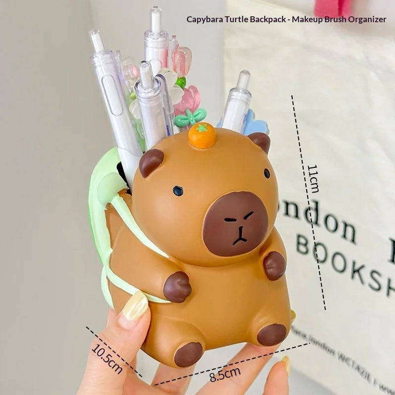 Creative Capibara Pen Holder, Student Office Desktop, High-end Multi-functional Stationery Storage Box, Decorative Ornament Zpaxo