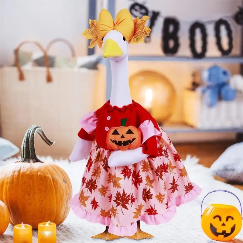 Adorable Fabric Geese Blouse Costume Porch Yard Halloween Fall