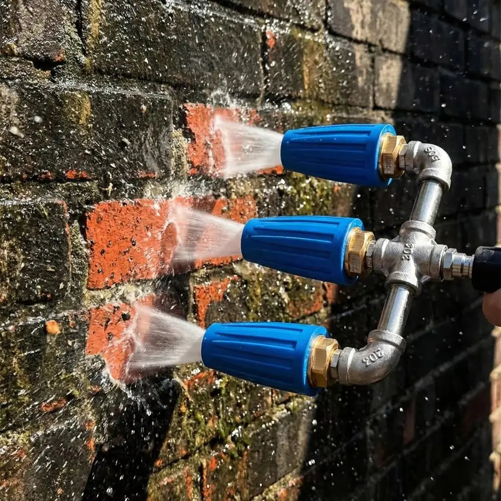 360-Degree Rotation Pressure Washer Nozzles 1 Quick Connector 4000 Zpaxo