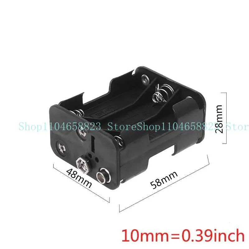 6x AA 1.5V Battery Clip Slot Storage Holder Box for Case 6xAA Batteries Stack Connector Double Side Buckle Box Zpaxo