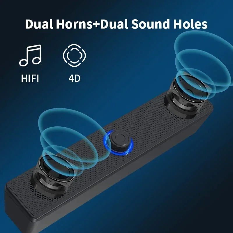 Computer Desktop High-quality 4D Surround Speaker Bluetooth Wired Dual-purpose High-volume Microphone Two-in-one Speaker Zpaxo