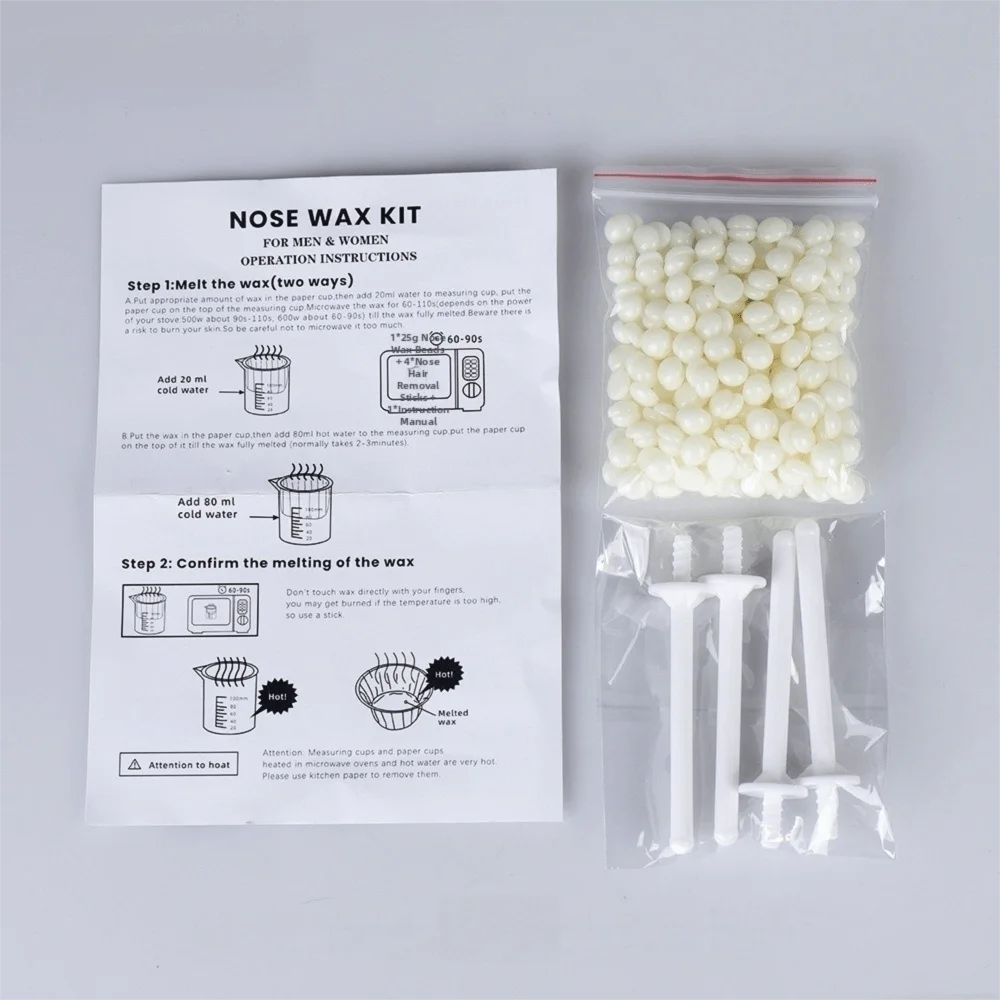 25 Discomfort-free Nose Hair Removal Wax Butter-bean Beauty Zpaxo 25 PCS