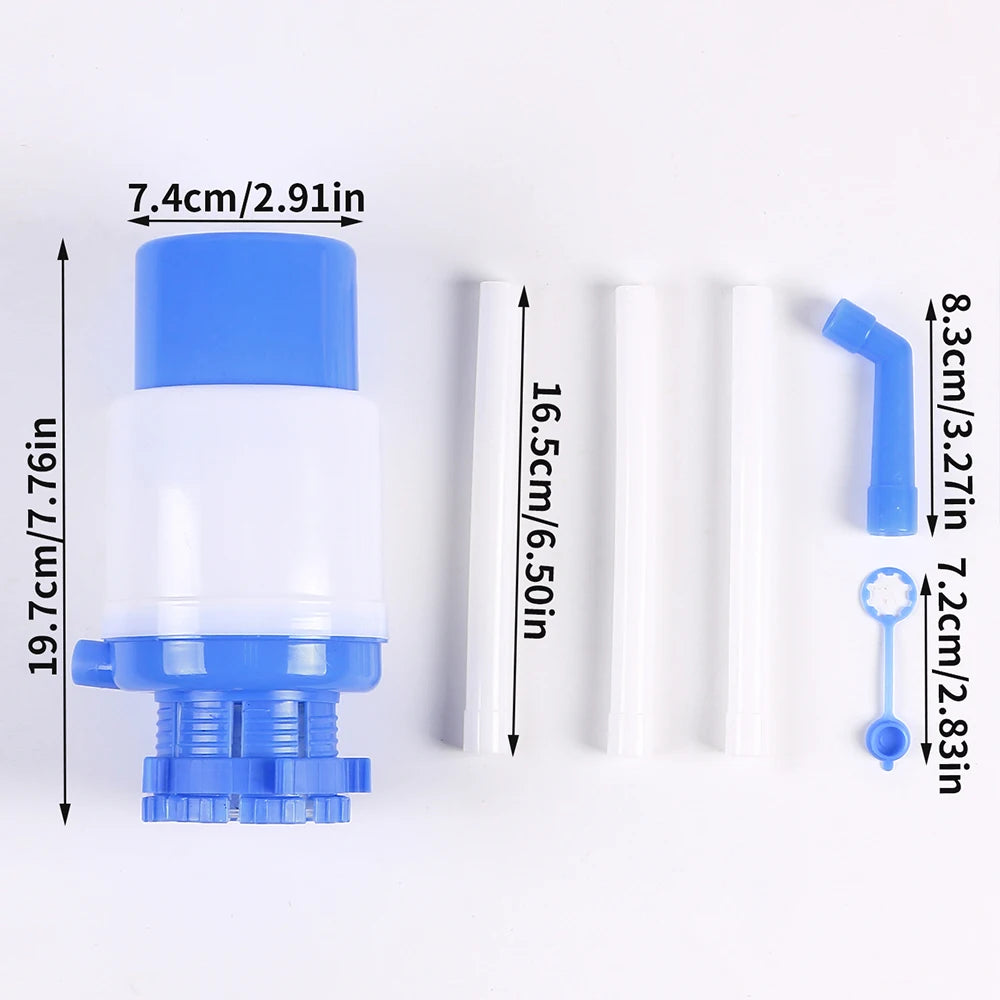 Water Bottles Pump Manual Hand Pressure Drinking Fountain Pressure Pump with Extra Short Tube and Cap Fits Most 5 Gallon Water Zpaxo J230515
