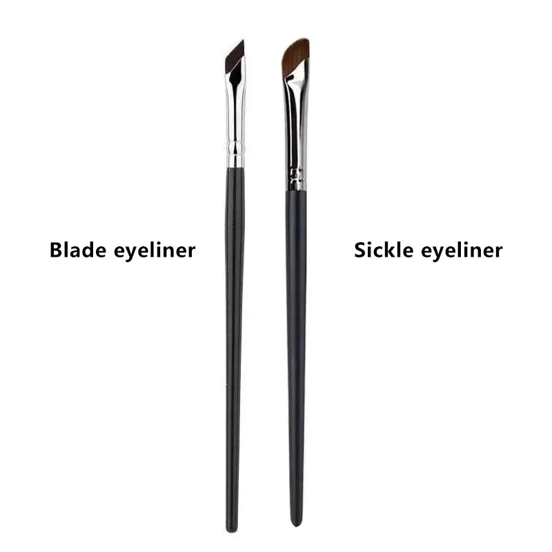 Sickle Eyeliner Brush Eyeshadow Blade Brush Detail Brush Oblique Eyebrow Brushes Undereyelid To Sleeping Silkworm Makeup Tools Zpaxo 02-03