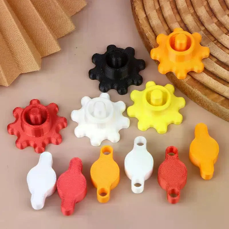 Orange Glass Glue Caps Durable Plastic Sealing Standard Bottles Zpaxo
