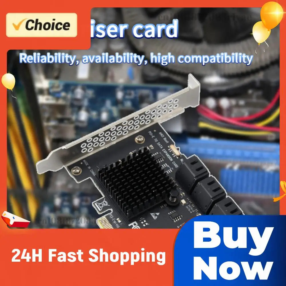PCI-E 1X SATA3 0 6 Port Expansion Card 6Gbps Mini Express Windows