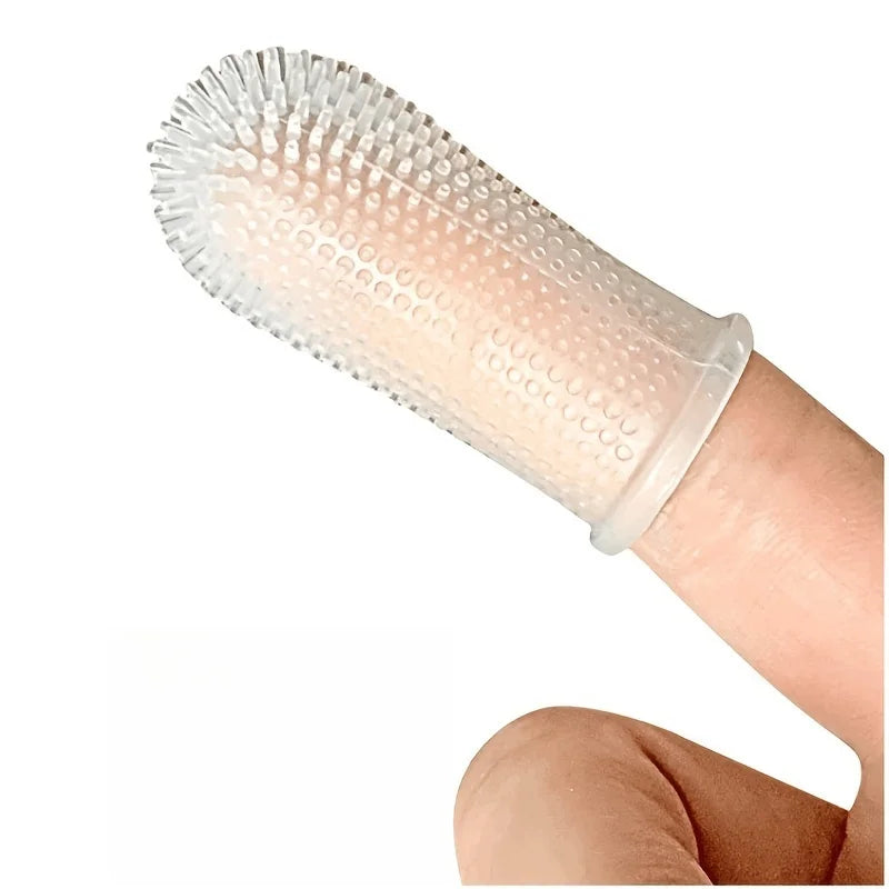 Random Pet Silicone Tooth Brush Tool Dog Soft Finger Toothbrush Teeth