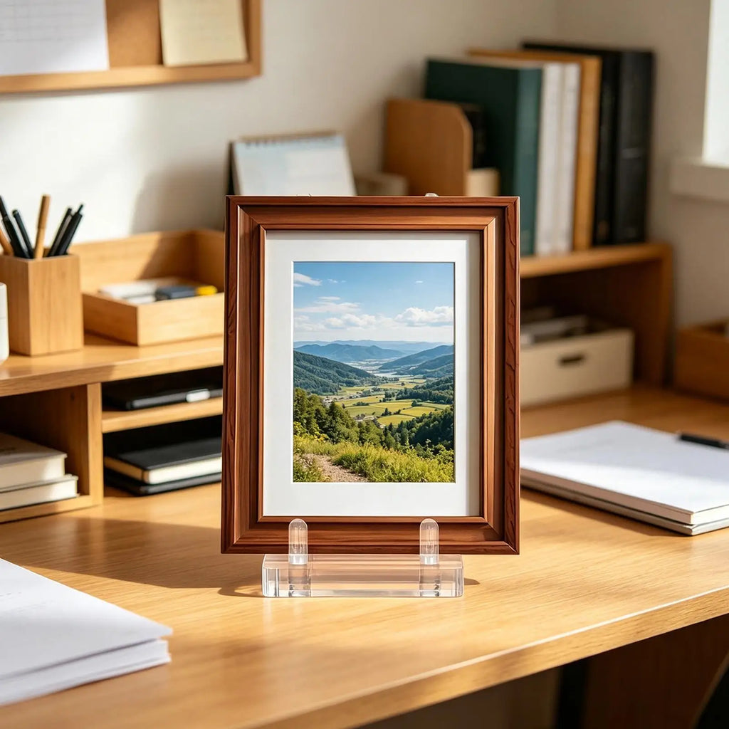 Acrylic Book Stand Clear Adjustable Decorative Picture Frame Holder