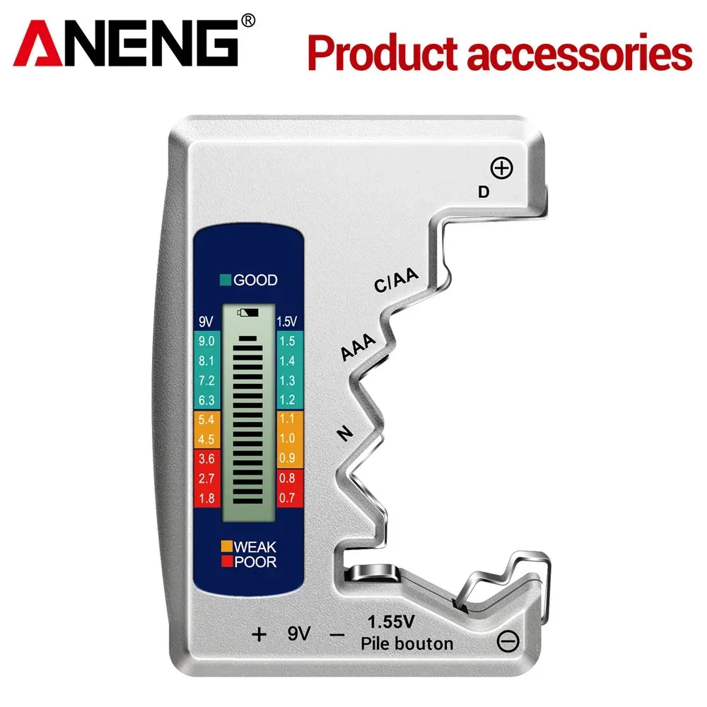 ANENG BT1688 Digital Battery Tester Button Cell LCD Display Check