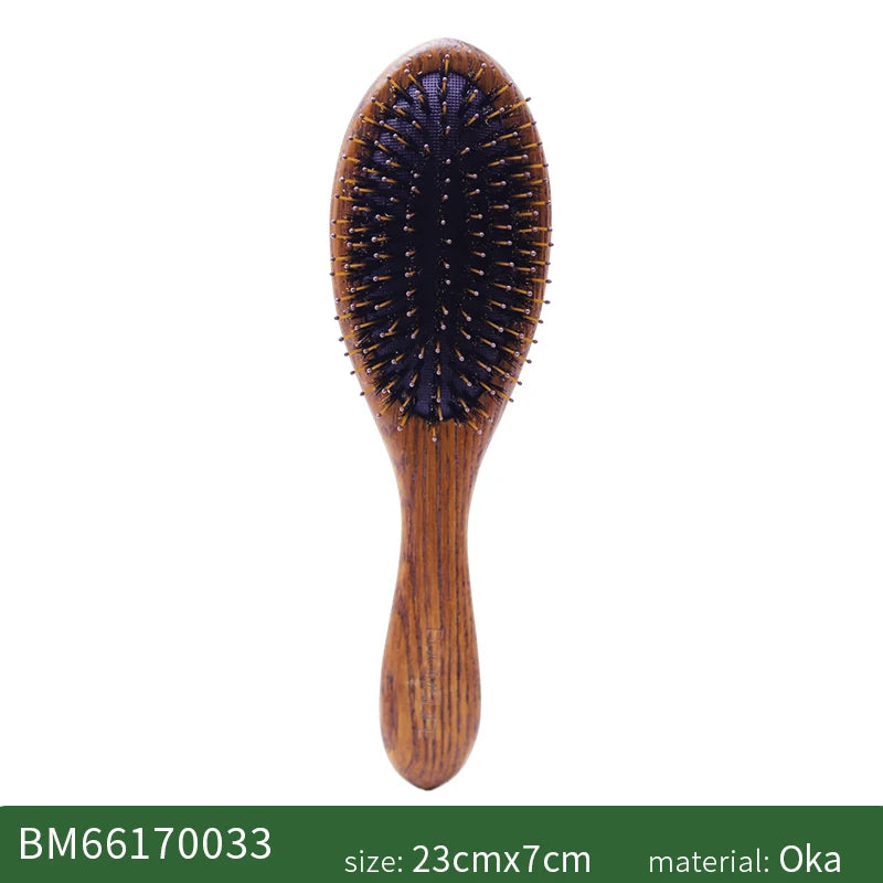 Custom Name Boar Bristle Hair Brush Women Detangling Hairbrush Hair Style Wood Comb Wet Dry Hair Scalp Brosse A Cheveux Bebe Zpaxo 1pc boar Brush A