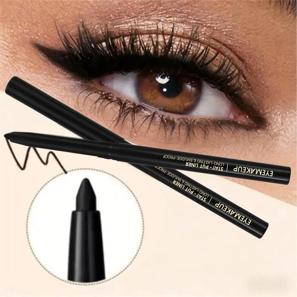 1PC Eyeliner Gel Pencil-Waterproof, Long-Lasting, Smudge-Proof-Gel Cream Texture, Super Smooth&Not Breakable, Makeup Essentials Zpaxo