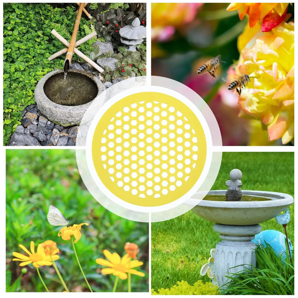 Bee Drinking Trays Round Floating Island Water Catcher Cups EVA Foam