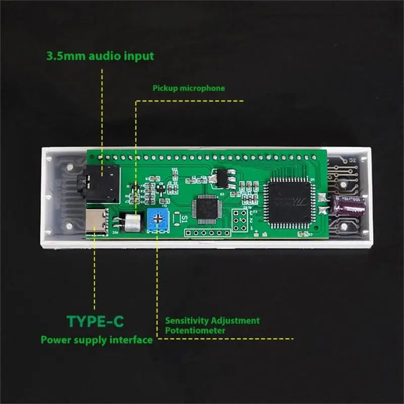 652F Dynamic Auditory Spectrum Led Music Brightness Pickup Rhythm Zpaxo