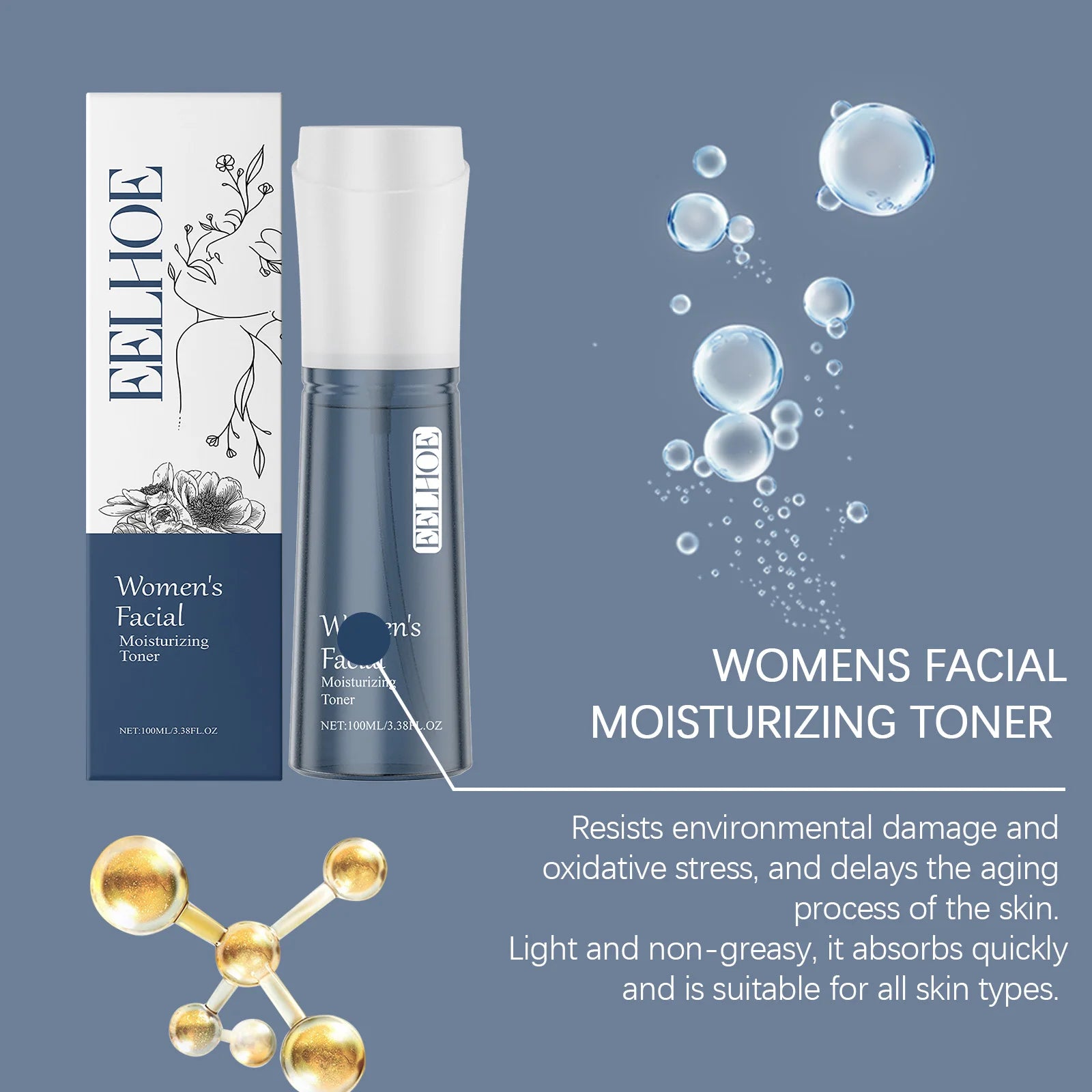 EELHOE Niacinamide Brightening Toner with Hyaluronic Acid Facial Toner Zpaxo