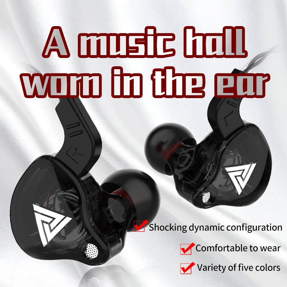 Maerknon AK6 HiFi Wired Earphones – Copper Driver Bass Earbuds Wired In-Ear Earphones Zpaxo