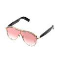2026 NEW Smart Bluetooth Wearable Wireless Audio Glasses Air Conduction Sunglasses Game UV Resistant Sunglasses Zpaxo Pink