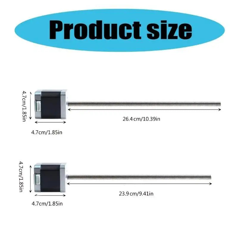 652F 3D Printer Stepper Motor 42-48mm 1.5A, 3.45V With Long 240mm 264mm Screw For Photon Precise Printing Zpaxo