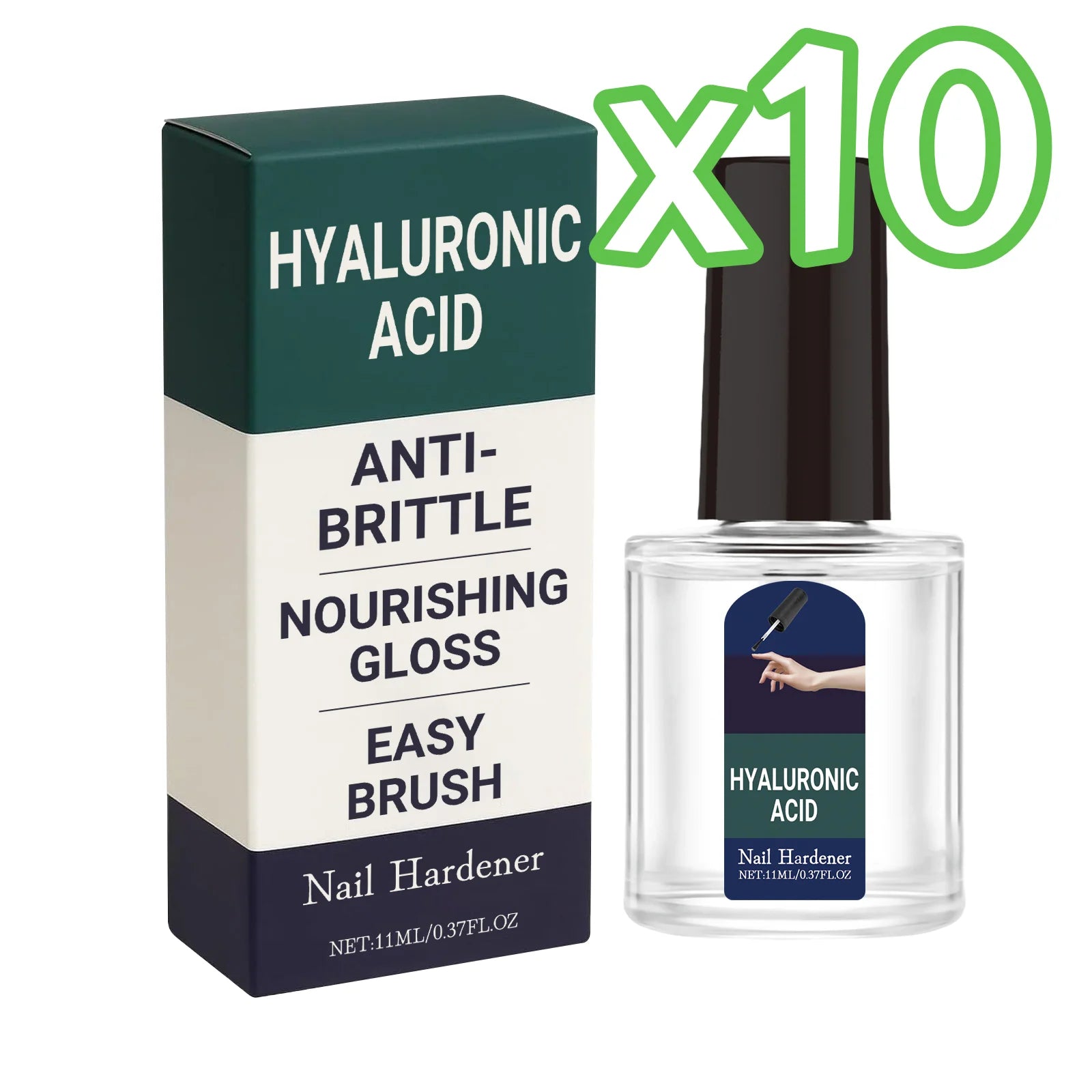 Plant-Based Nail Hardener & Strengthener Drops | 11ml Nail Treatment Drops Zpaxo 11ml Boxed x 10pcs
