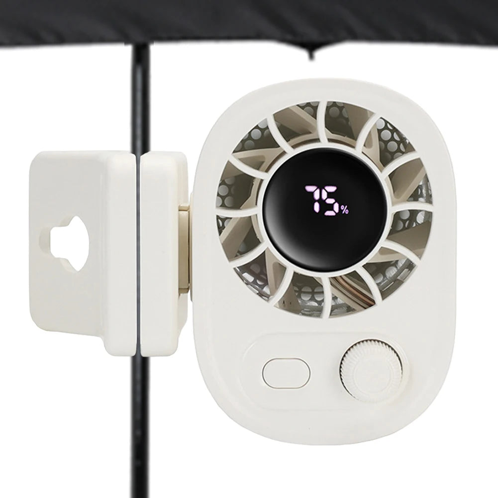 Outdoor Clip Waist Fan Clip On Portable Waist Cooling Fan Multi-Purpose Stepless Speed Hanging Fan for Camping Outdoor Jobsite Zpaxo
