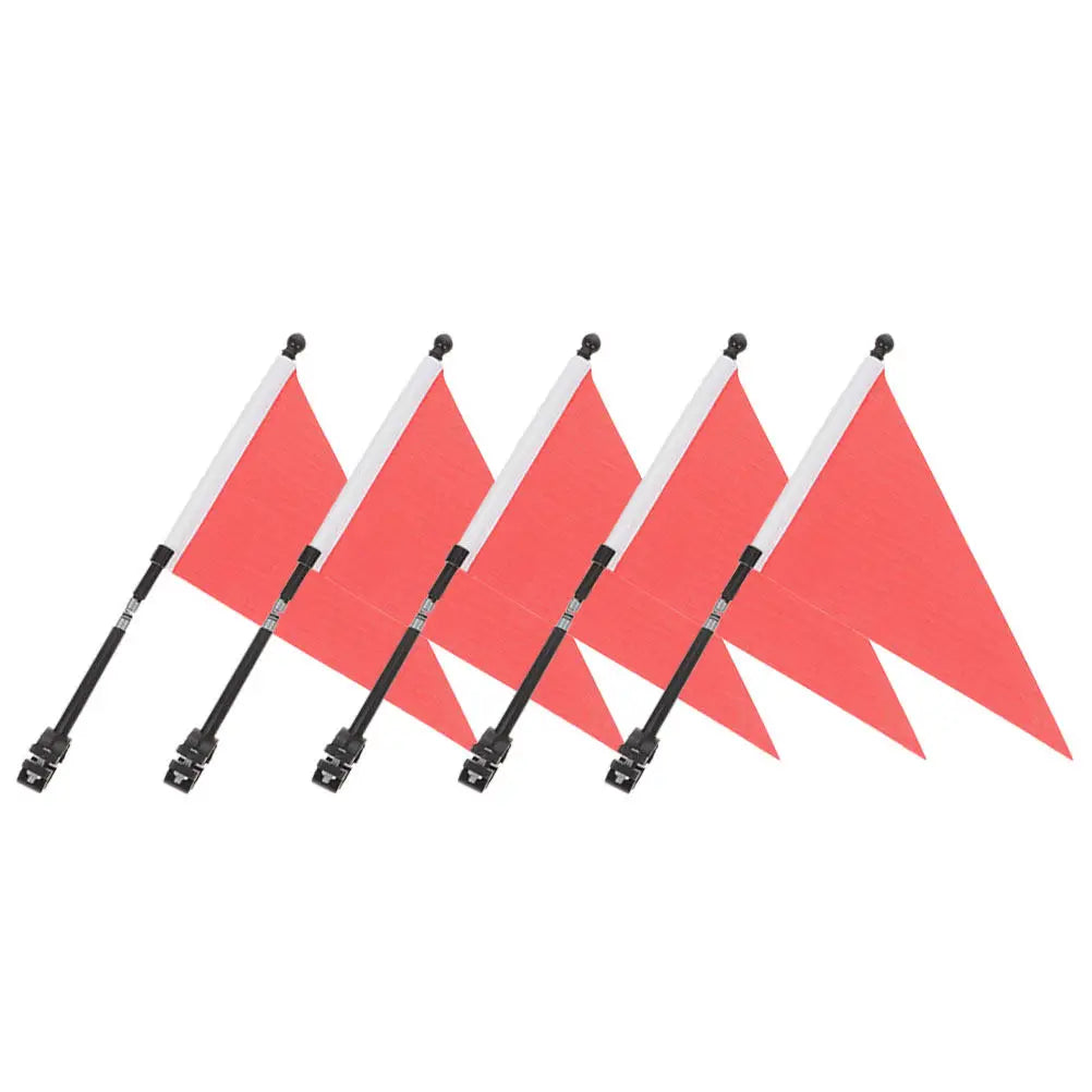 5Sets Bicycle Handlebar Flag Cycling Safety Bright Waterproof Sturdy
