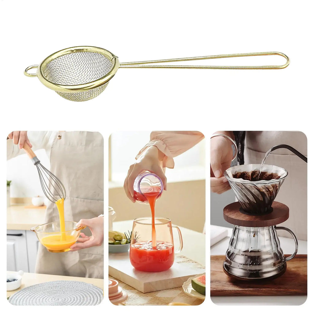 Fine Mesh Strainer – Stainless Steel Matcha & Tea Sifter Fine Mesh Strainer Zpaxo
