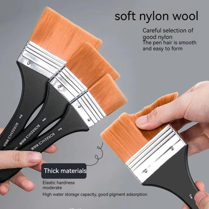 7-Style Nylon Hair Art Paint Brush Set – Wood Handles