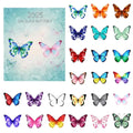 2025 Christmas Countdown Ornament 2D Acrylic 24-Day Butterfly Advent
