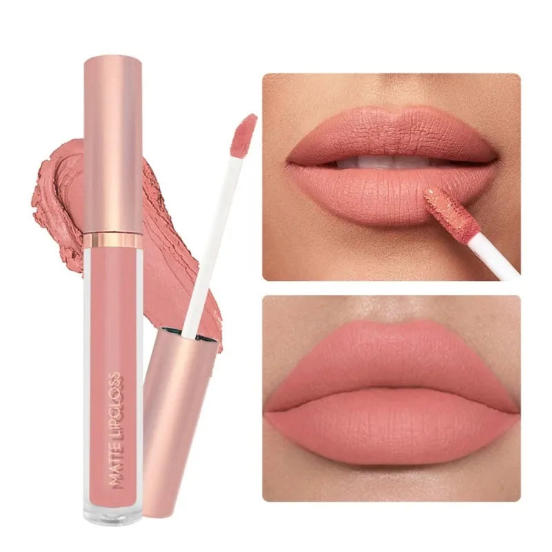 12 Colors Matte Velvet Sexy Lip Gloss Waterproof Long-lasting