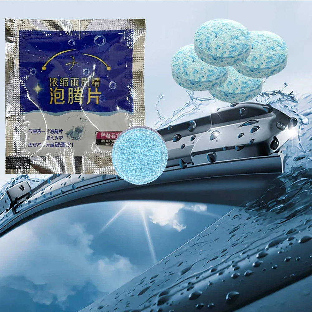 500- Car Windscreen Solid Cleaner Effervescent Tablet Auto Dust Wiper