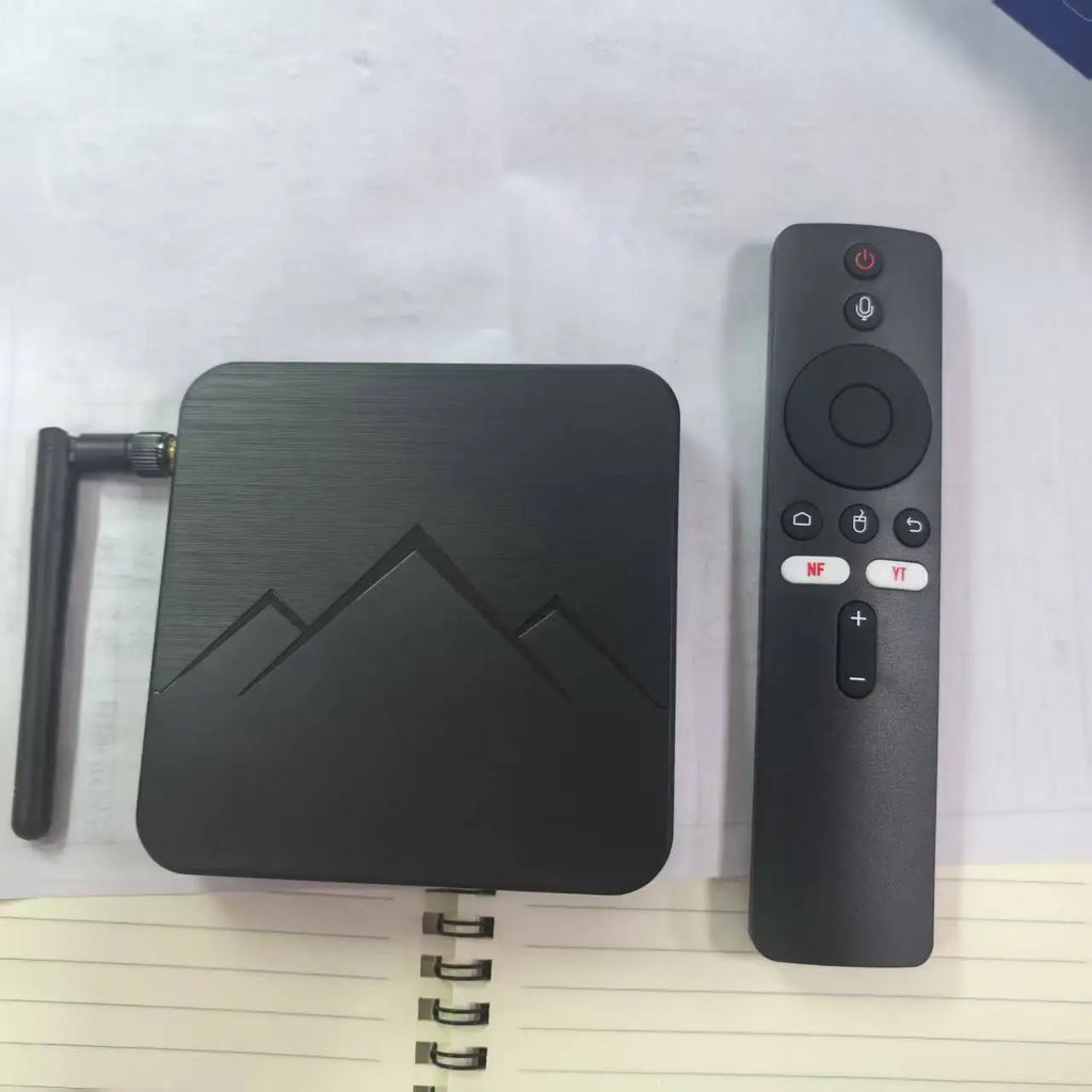 Wudung WD05 Android14 TV Box Amlogic S905Y5 Quad Core 4+32GB AV1 BT Zpaxo WD05 USB Type-C