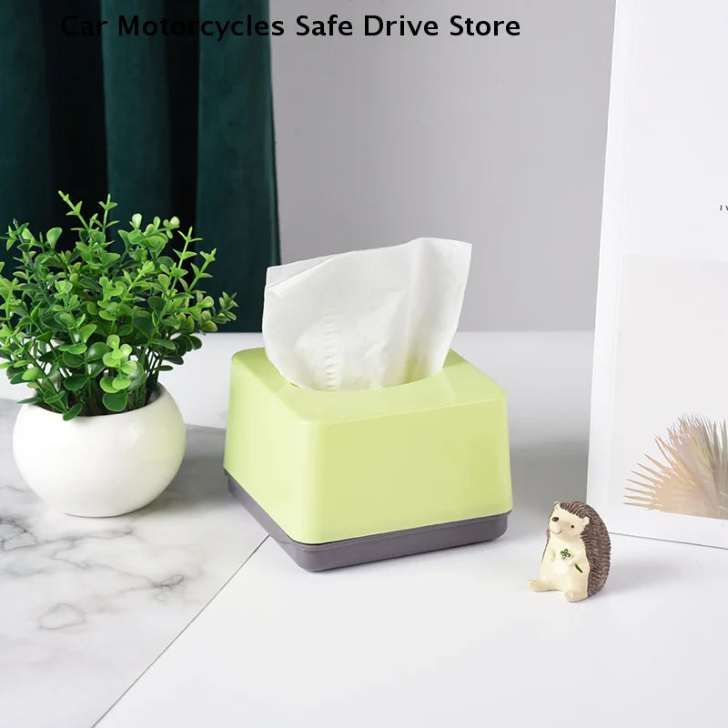 Modern Plastic Square Tissue Box Cover Holder-decorative Holder
