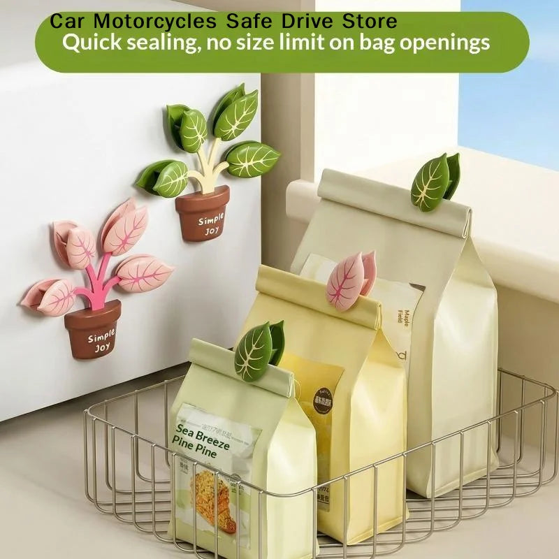 CM2pcs Sealing Clip Reusable Food Bag Creative Refrigerator Magnet