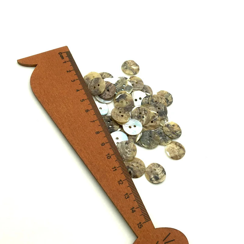 100PCS 11/15/18/20mm Natural Shell Sewing Buttons Color Japan Mother of Pearl MOP Round Shell 2 Hole Button Sewing Accessories Zpaxo 15mm 20Pcs