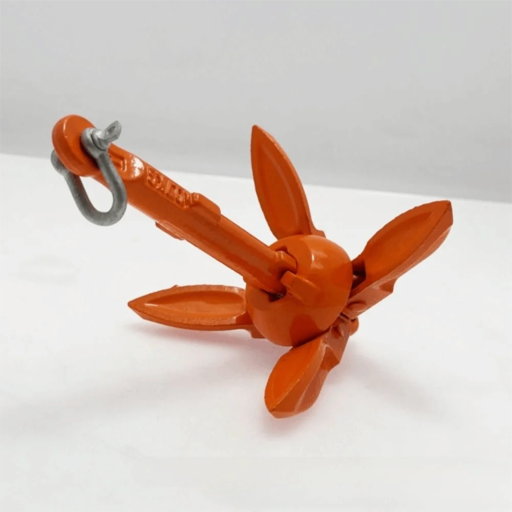 Aluminum Alloy Marine Kayak Anchor Portable Folding Design Rope Buoy Zpaxo